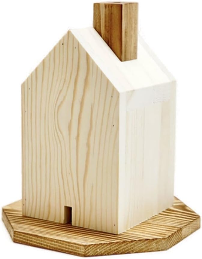 Premium Wooden House-Shaped Incense Holder